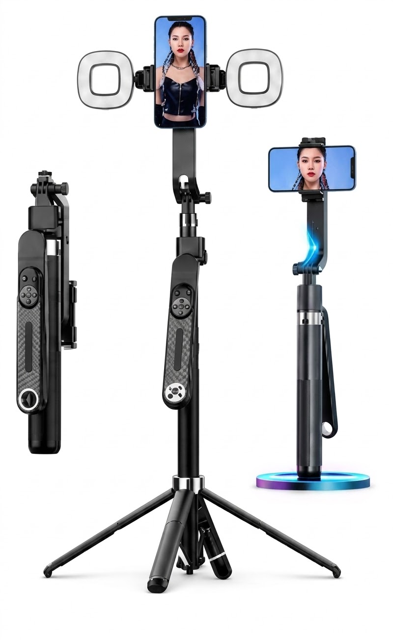 Trípode Q515TK-H con Sensor AI y Luz LED
