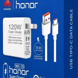 Combo Honor 120W Super Charge USB Tipo C